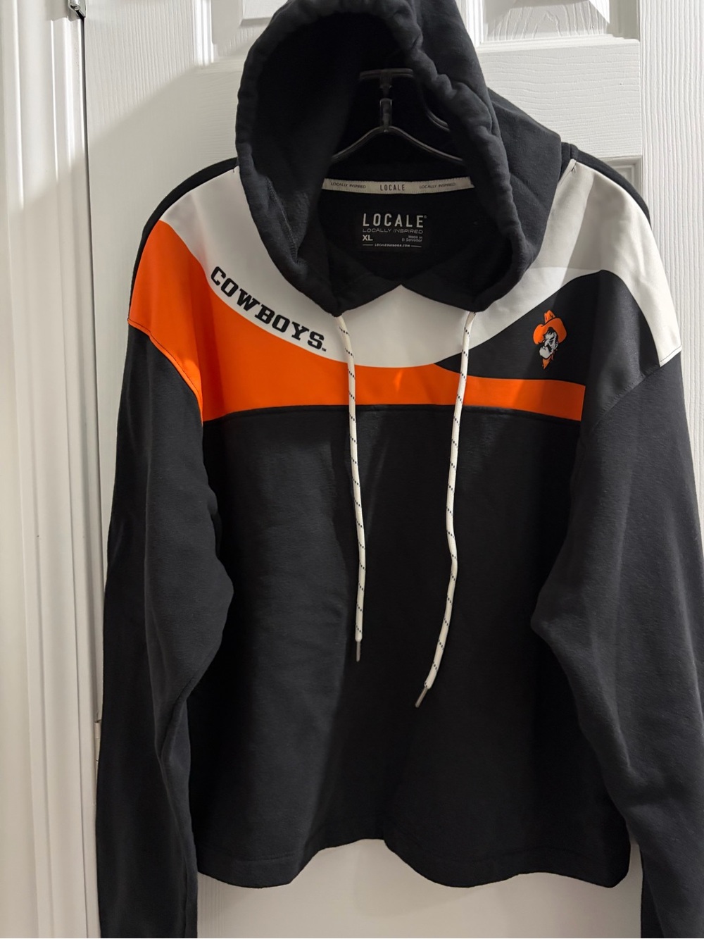 LOCALE Cowboys Black & Orange Pullover Hoodie